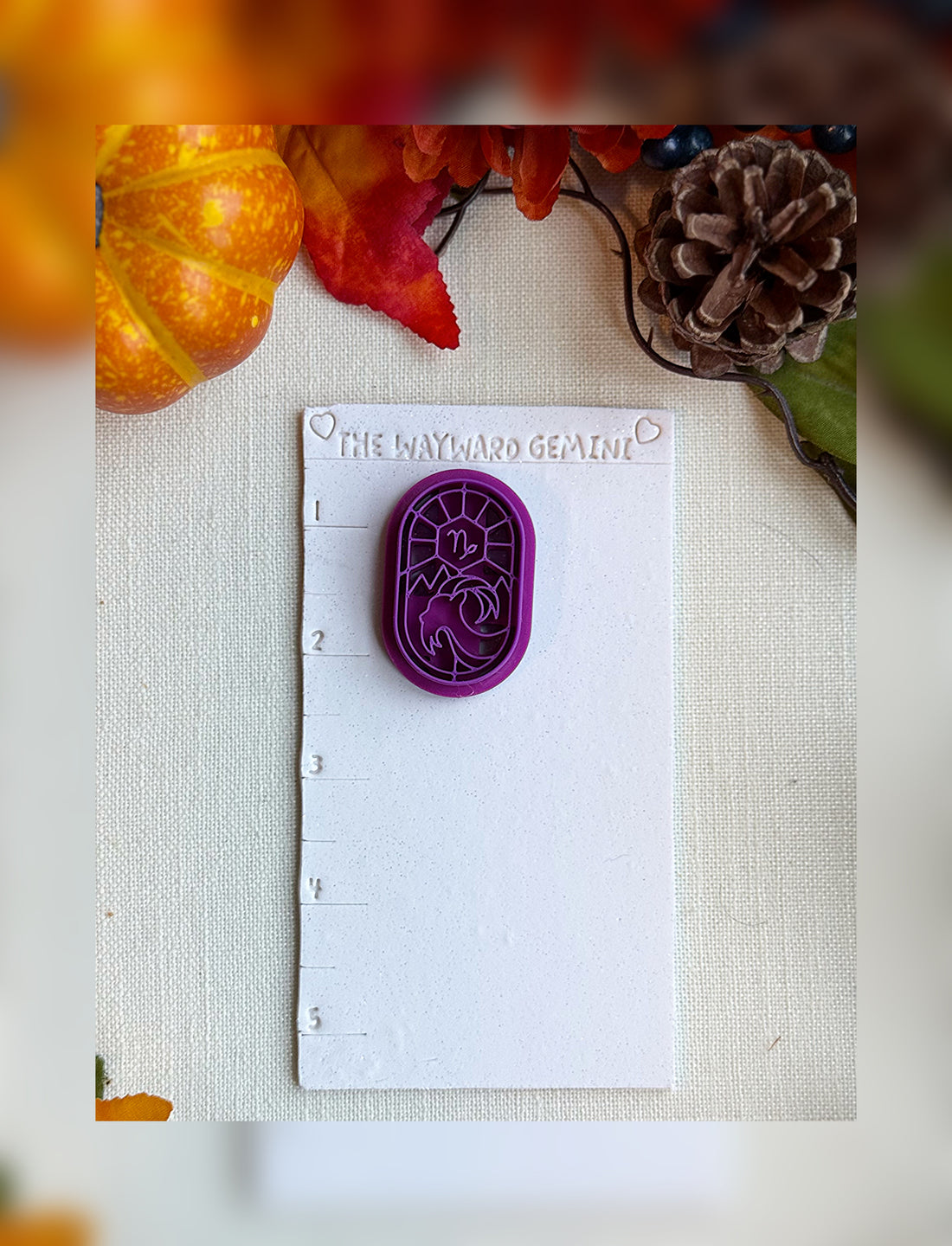Celestial Capricorn Clay Cutter – Polymer Clay Tool for Astrological Creations