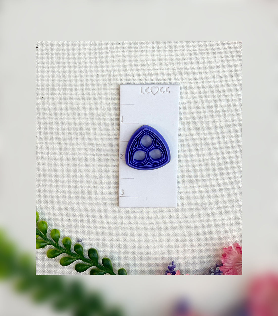 Gothic Trefoil Window Clay Cutter – Polymer Clay Tool