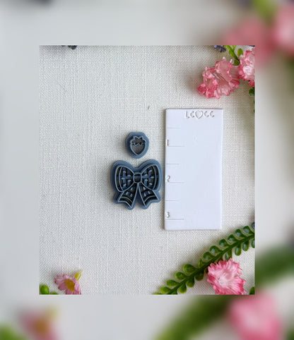 Strawberry Sugar Bows Clay Cutter – Polymer Clay Tool