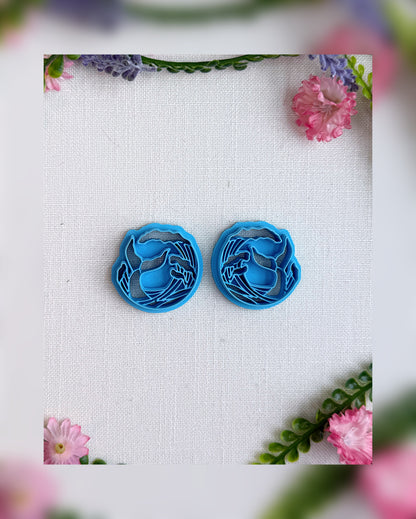 🌊 Tidewhisper Tail Clay Cutter – Polymer Clay Tool