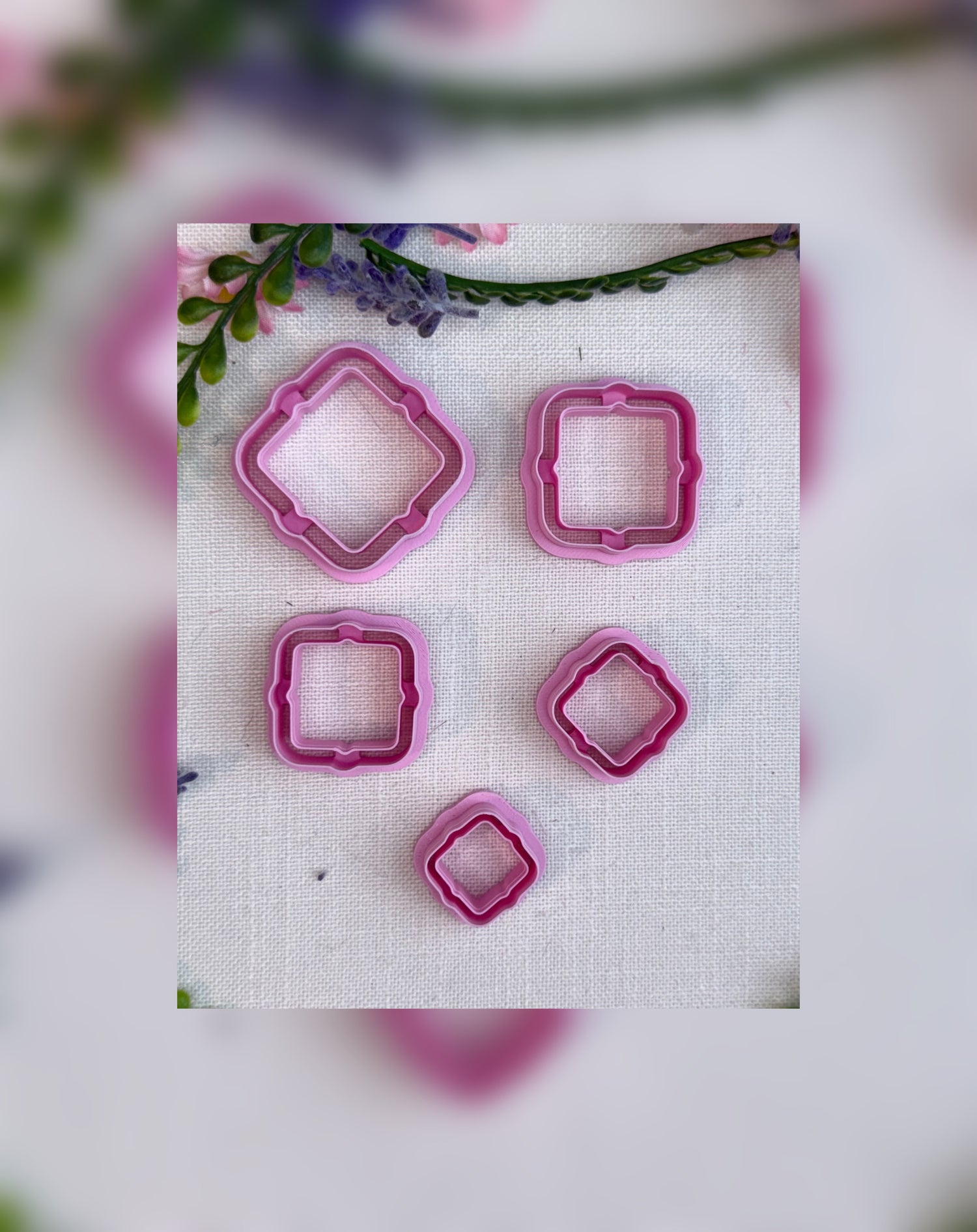 Scalloped Square Frame Cutter – Polymer Clay Tool