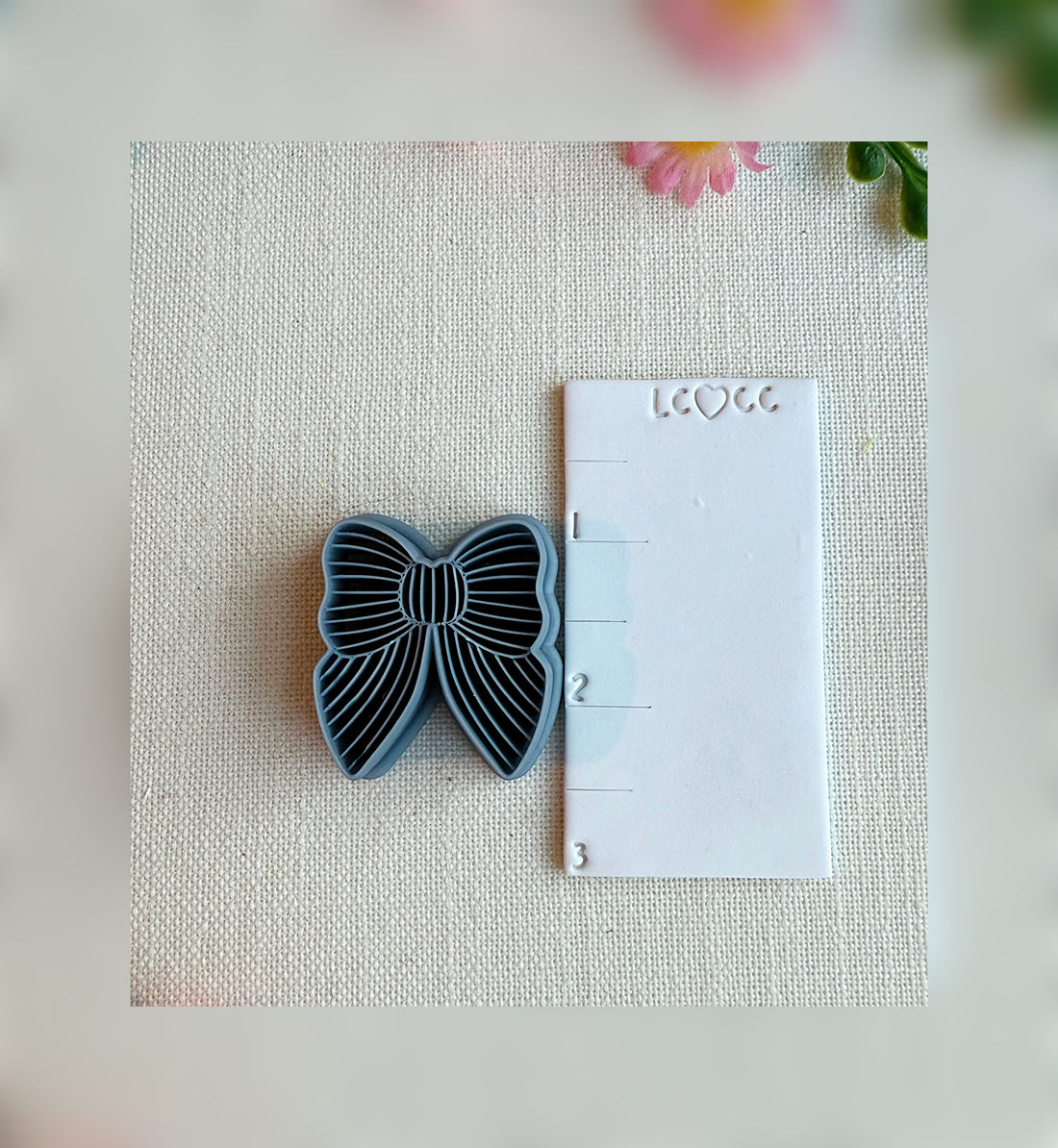 Harbor Stripe Bow Clay Cutter | Polymer Clay Tool