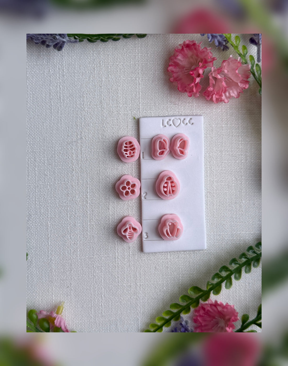 🌿 Garden Whimsy Creatures Clay Cutter Set – Polymer Clay Tool 🌸
