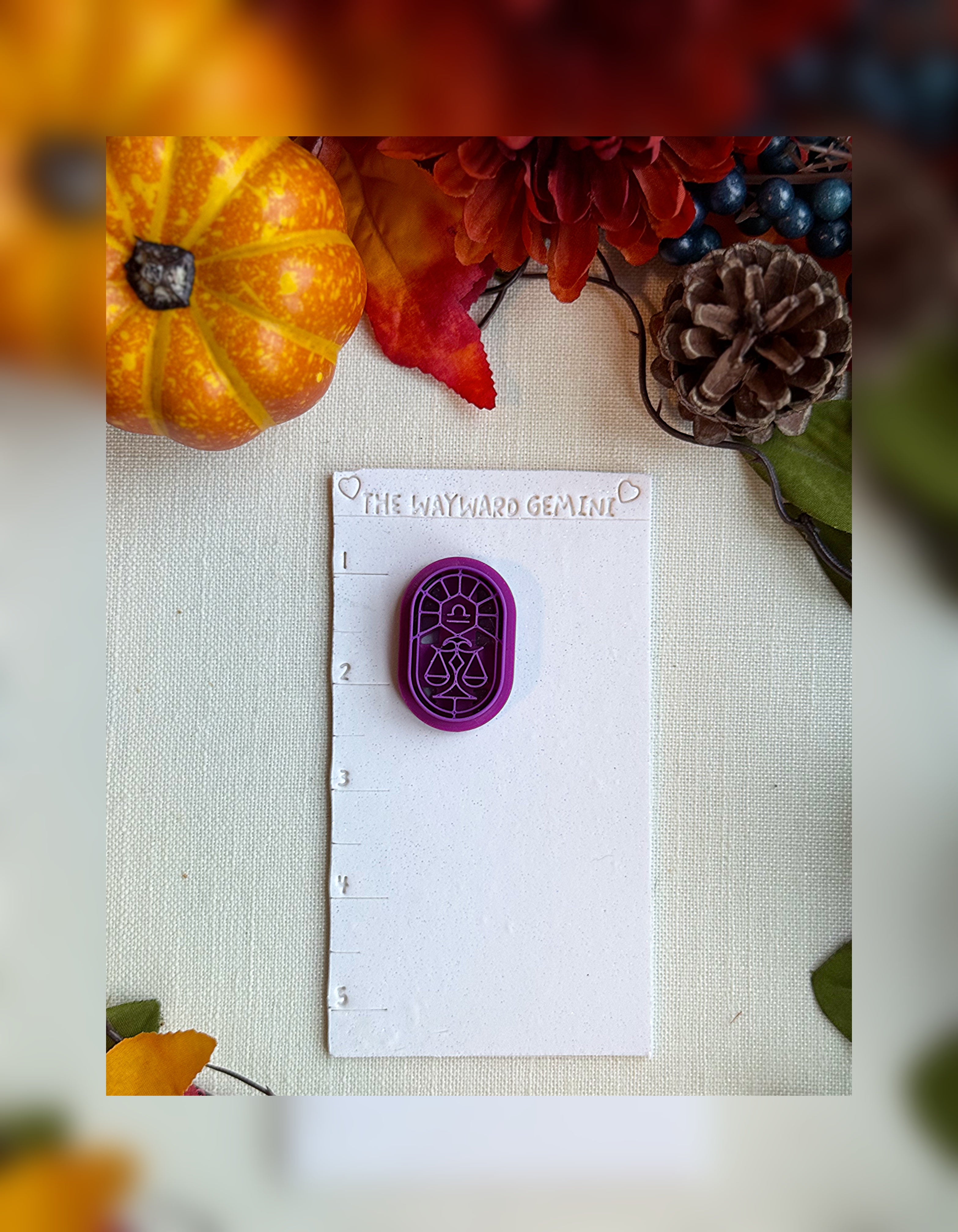 Celestial Libra Clay Cutter – Polymer Clay Tool for Astrological Creations