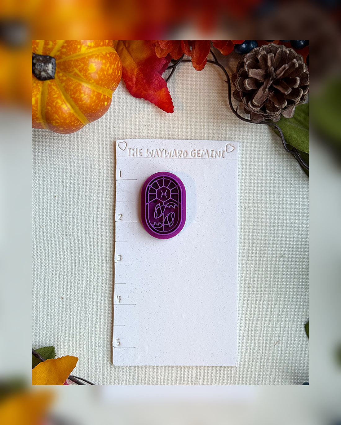 Celestial Pisces Clay Cutter – Polymer Clay Tool for Astrological Creations