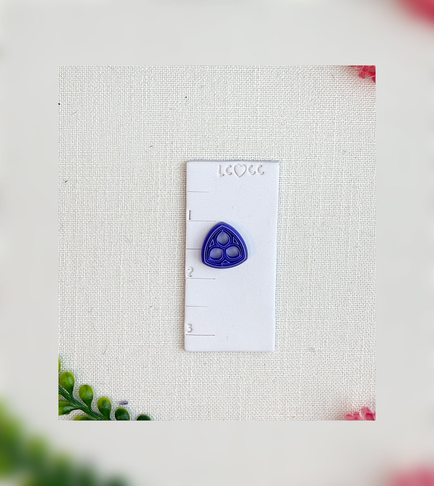 Gothic Trefoil Window Clay Cutter – Polymer Clay Tool