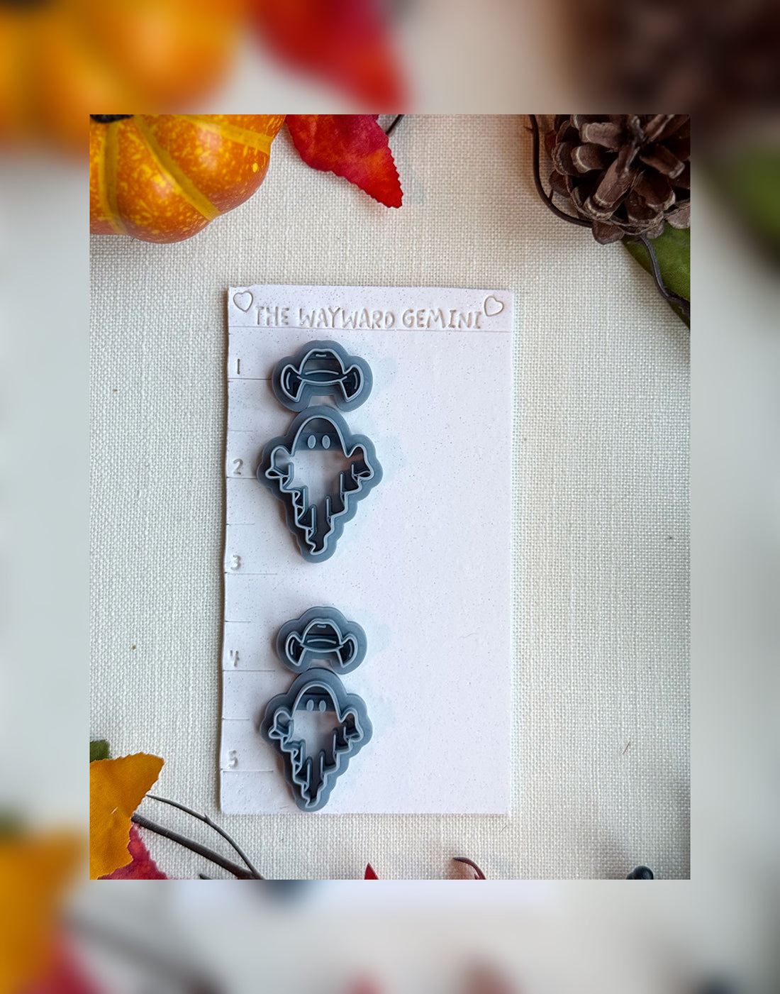 🤠 I’m Dirty Dan! Cowboy Ghost Clay Cutter – Polymer Clay Tool