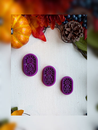 Celestial Zodiac Clay Cutter Bundle – Complete 12-Sign Polymer Clay Tool Set for Astrological Creations