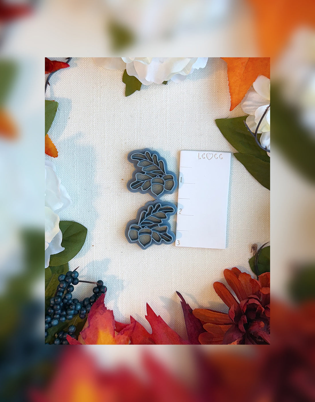 Autumn Acorn Bough Clay Cutter Set – Polymer Clay Tool