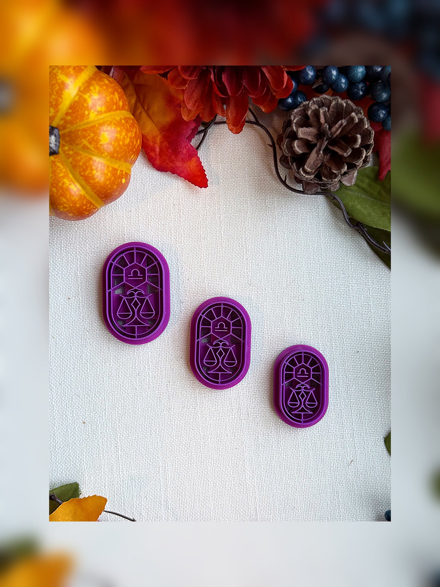 Celestial Libra Clay Cutter – Polymer Clay Tool for Astrological Creations