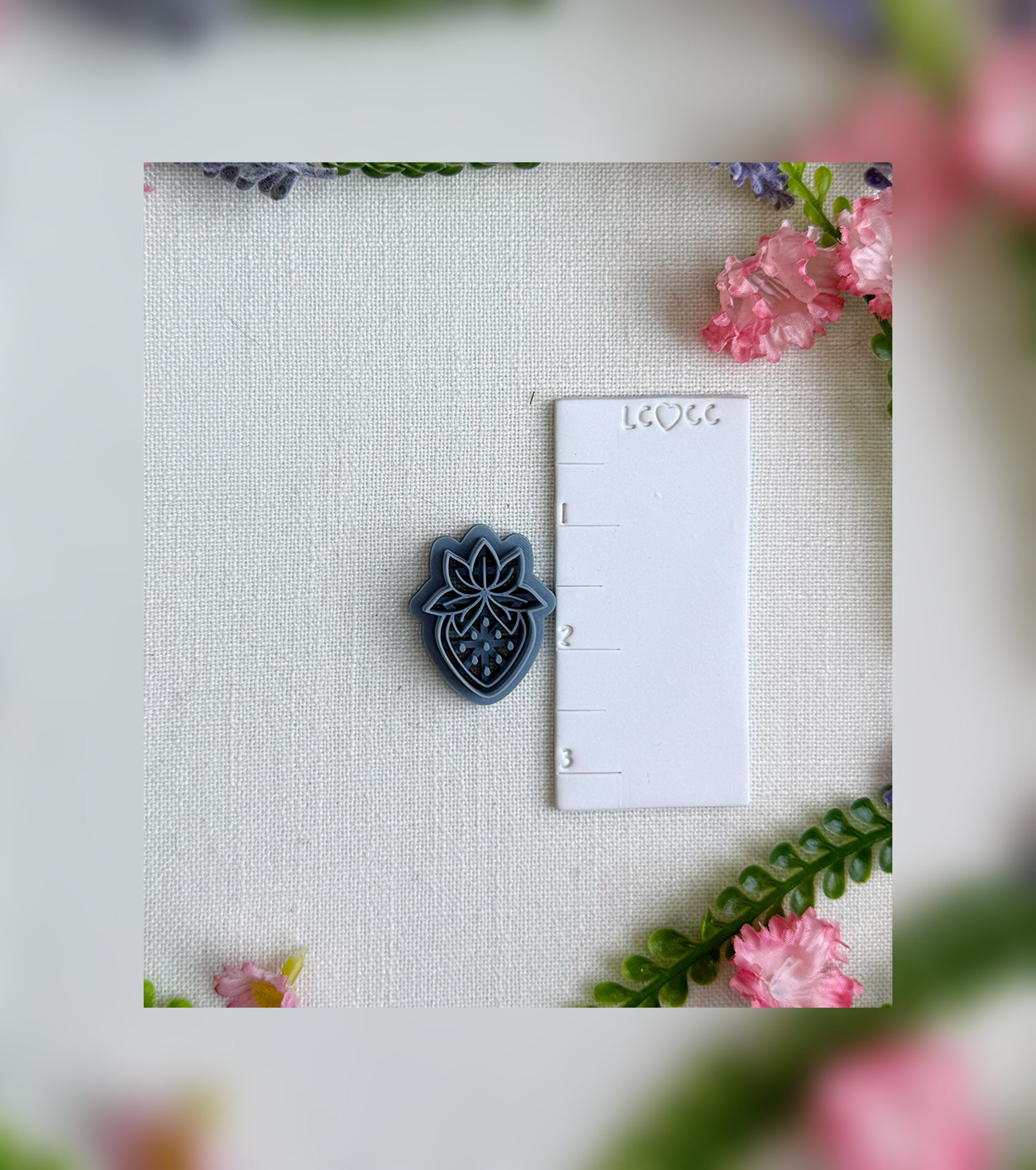 Strawberry Charm Clay Cutter – Polymer Clay Tool