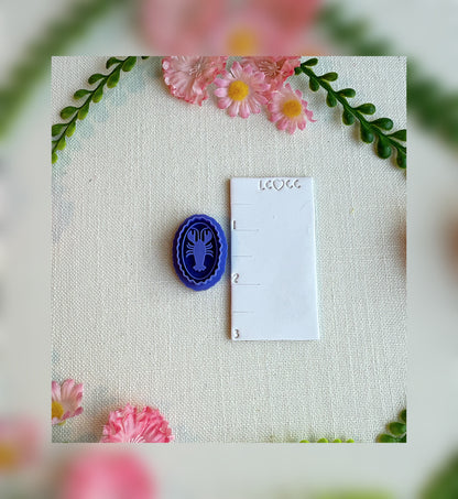 Lobster Cameo Clay Cutter – Polymer Clay Tool