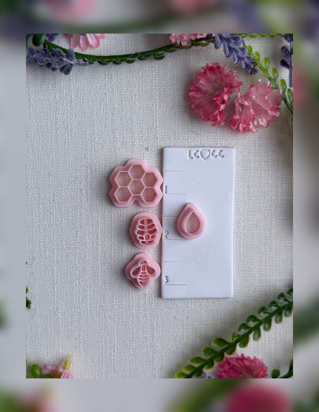 🍯 Honey Drop Garden Clay Cutter Set – Polymer Clay Tool