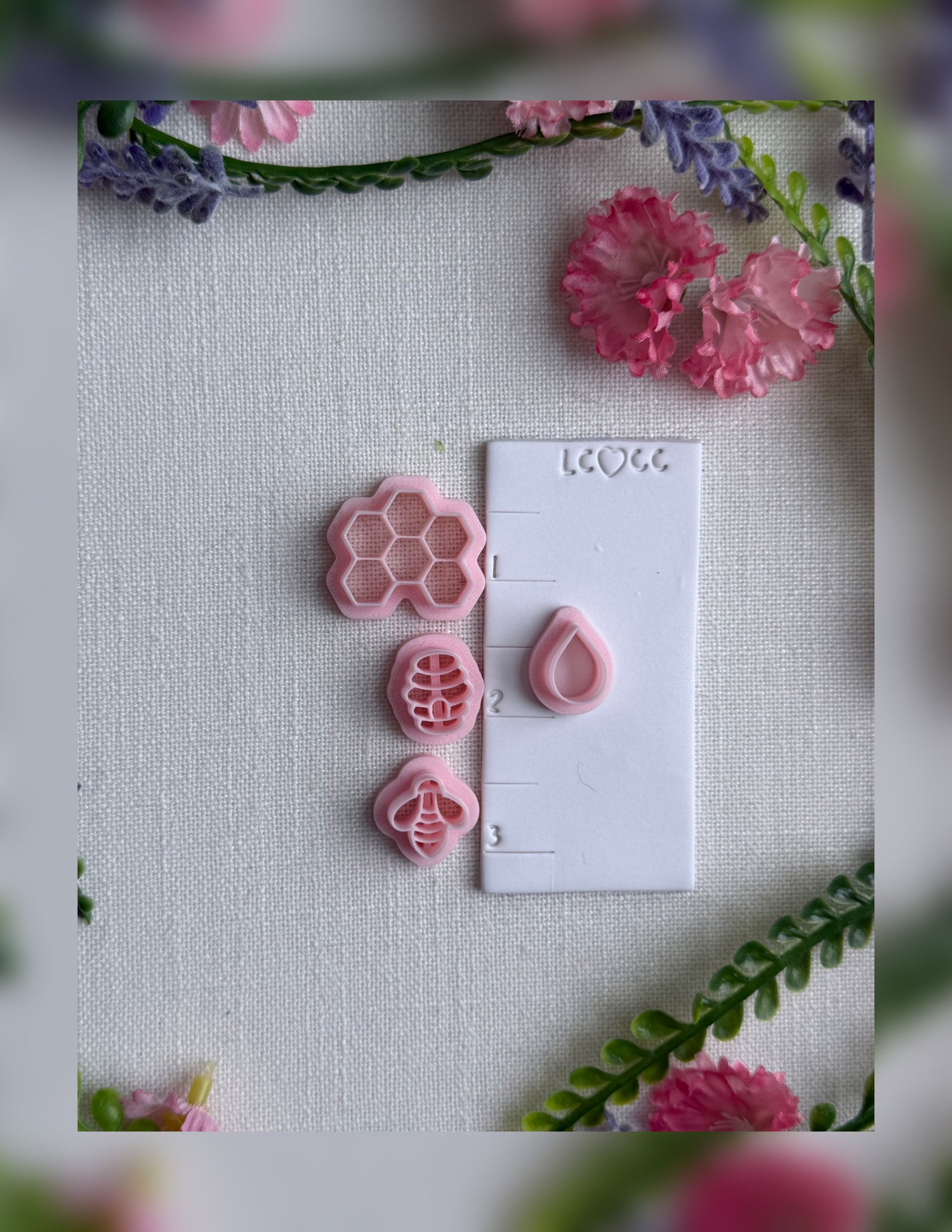 🍯 Honey Drop Garden Clay Cutter Set – Polymer Clay Tool
