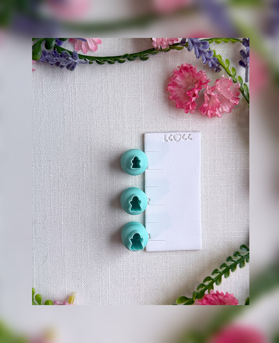 👻 Mini Ghost Clay Cutter – Polymer Clay Tool