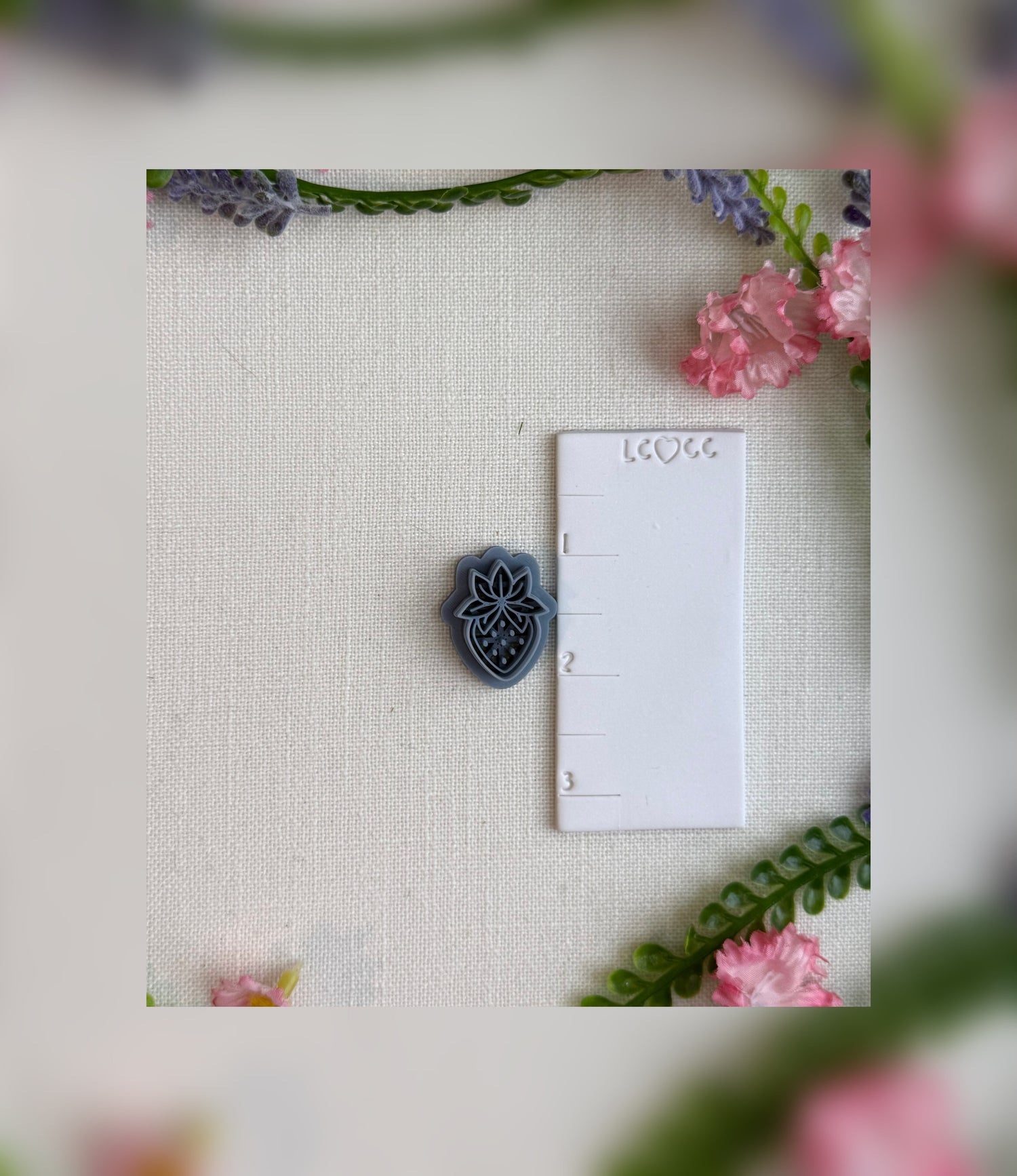 Strawberry Charm Clay Cutter – Polymer Clay Tool