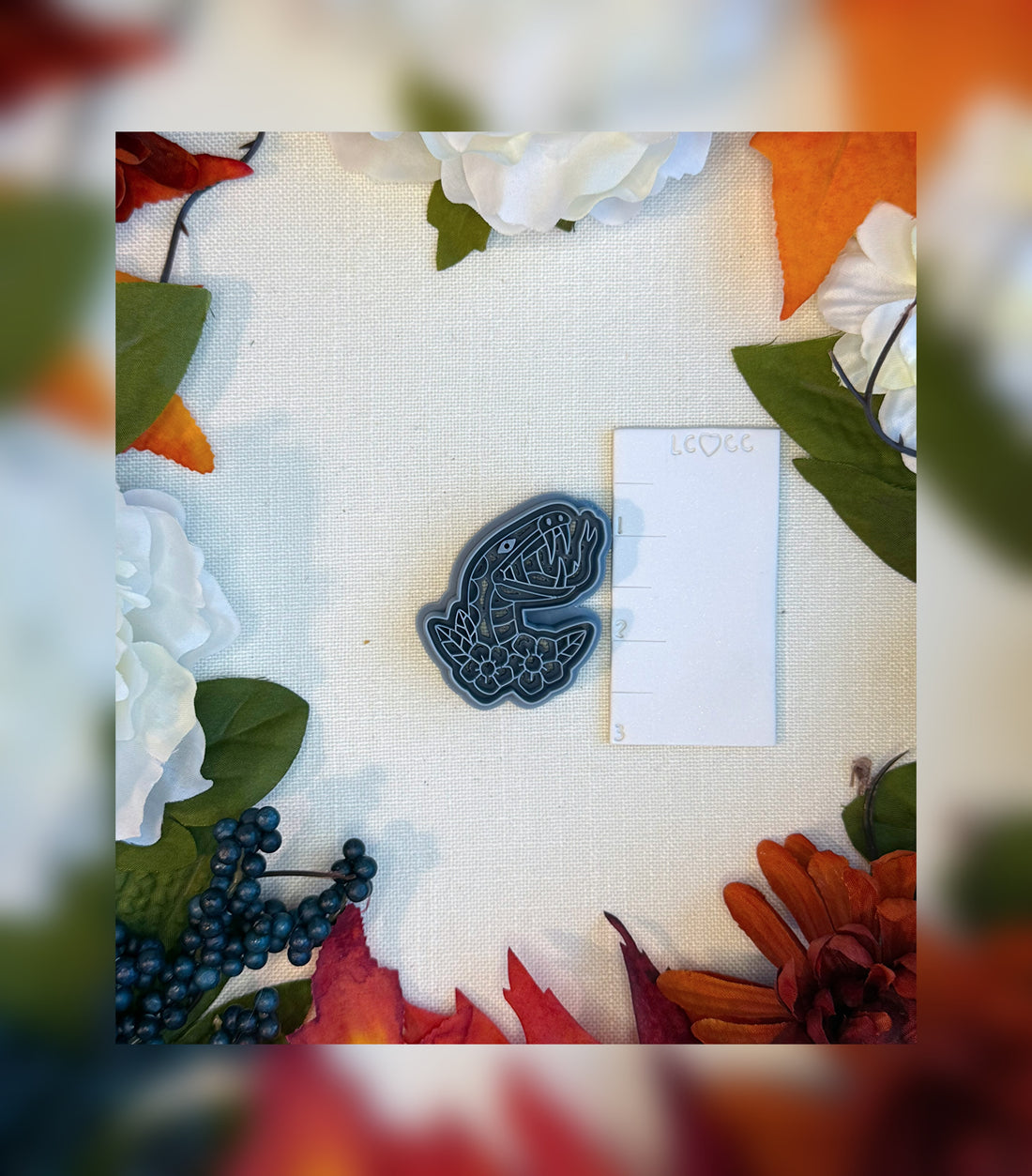 Floral Forest Serpent Clay Cutter | Polymer Clay Tool