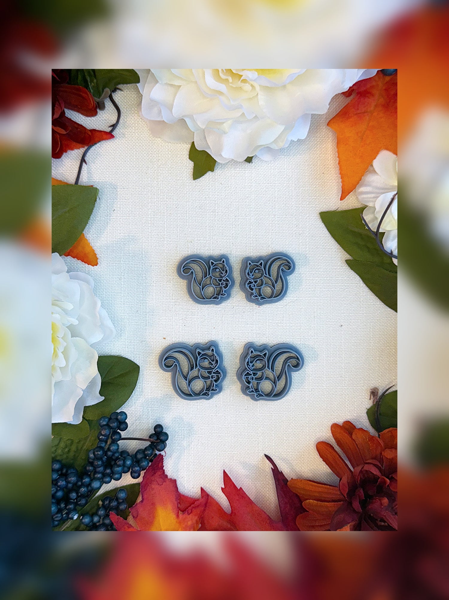 Whimsy Squirrel Clay Cutter Set – Polymer Clay Tool