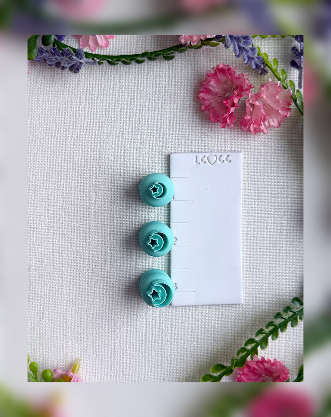 🌙 Mini Moon&amp;Star Clay Cutter – Polymer Clay Tool